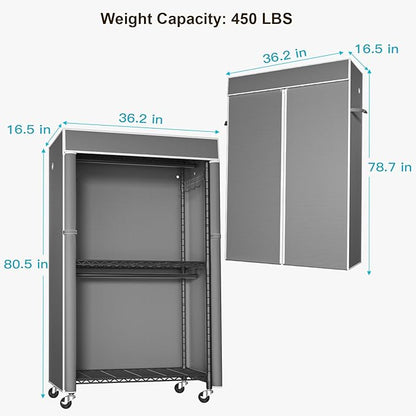 FUTASSI Black Clothing Rack - Image 3