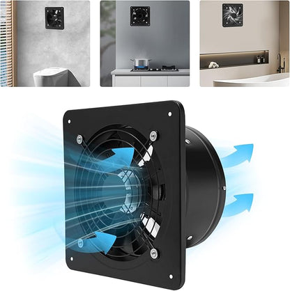 XUFOPLY 10 Inch Exhaust Fan, 110V 100W Wall Mounted Vent Fans 2600RPM Kitchen - Image 4