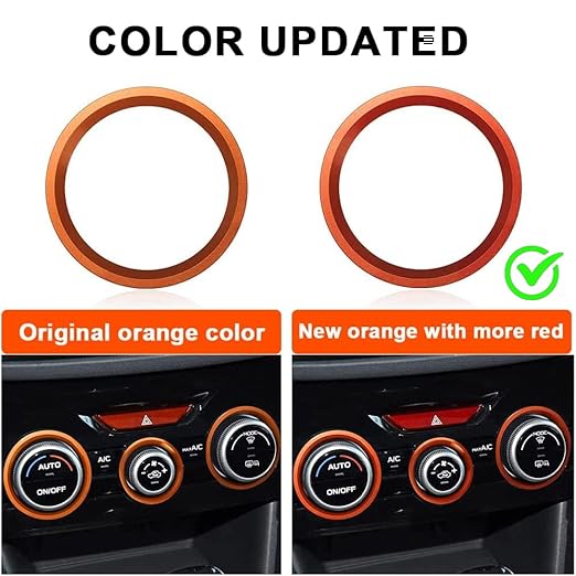 Auovo AC Climate Control Knob Outer Ring Covers Accessories - Image 3