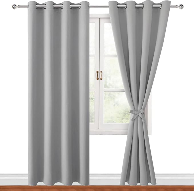 Hiasan Blackout Curtains for Bedroom, 52 x 84 Inches Long by Hiasan
