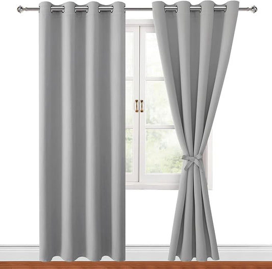 Hiasan Blackout Curtains for Bedroom, 52 x 84 Inches Long by Hiasan