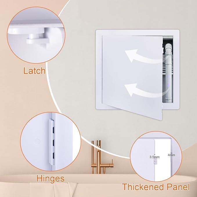Suteck Plastic Access Panel for Drywall Ceiling 16 x 16 Inch Reinforced - Image 5