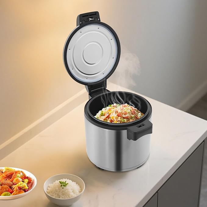 6.08 Gal Commercial Rice Warmer, Electric Non-Stick Pot Soup Warmers - Image 3