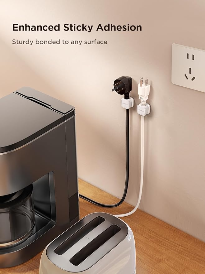 6 Pack Magnetic Cable Clips Cord Holder, Under Desk Cable Management, JOYROOM - Image 6