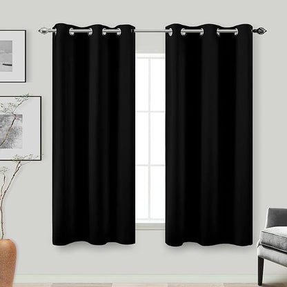 KOUFALL Halloween Curtains for Kitchen Bathroom, Short Sleep Out Blackout by KOUFALL