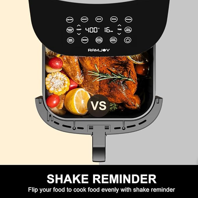 Air Fryer 6.8 Quarts, 10-in-1 Functions, Air Fry, Large & Compact Air Fryers - Image 4