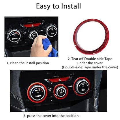 Auovo AC Climate Control Knob Outer Ring Covers Accessories - Image 5