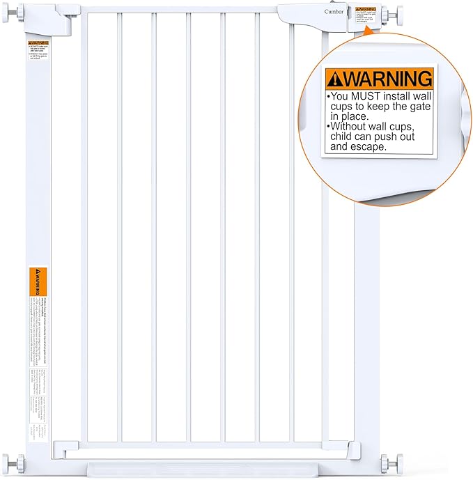 Cumbor 36" Extra Tall Baby Gate - Image 9