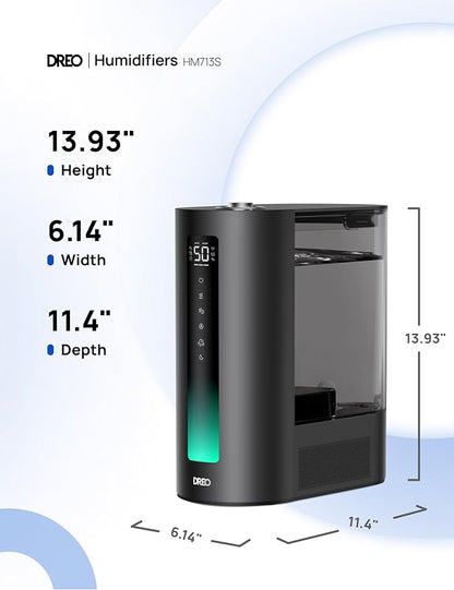 DREO 6L Humidifiers for Bedroom, Smart Warm & Cool Mist for Large Room - Image 8