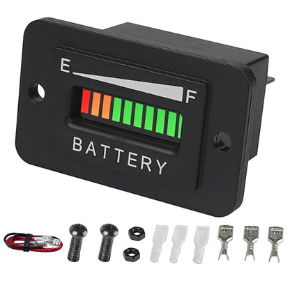 Yooreal 12/24V Battery Fuel Gauge Indicator, Battery Capacity Monitor by Yooreal