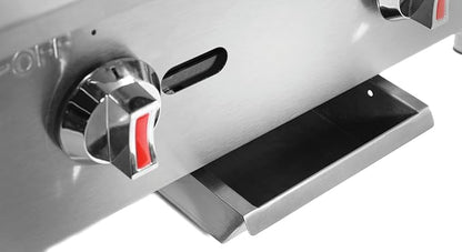 Kratos 24" Wide Commercial Countertop Griddle, Gas Hot Plate - Image 7