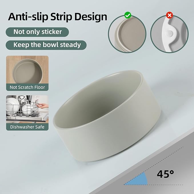 Ceramic Raised Double Bowls Set - Image 4