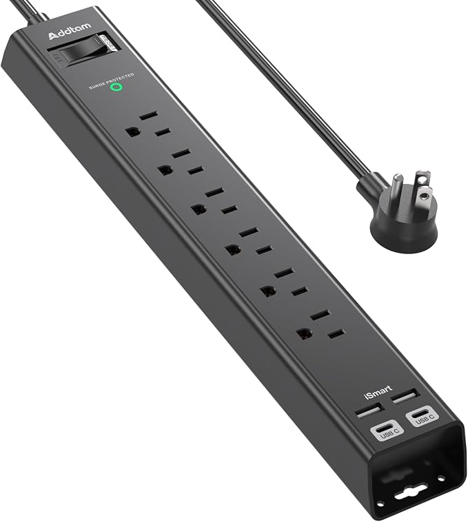 Surge Protector Power Strip 10Ft by Addtam