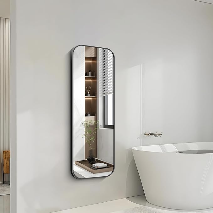 FORBATH Bathroom Mirror 48" x 16", Rectangle Black Bathroom Mirror - Image 5