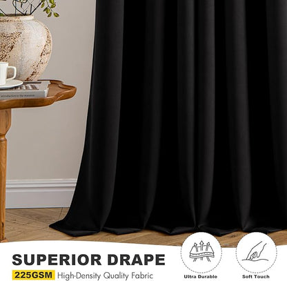 MIULEE Black Blackout Curtains - Image 5
