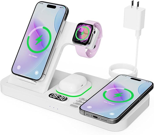 Dual Phone Magnetic Wireless Charging Station by RRSPORTS