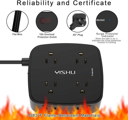 10 Ft Surge Protector Power Strip - Image 6