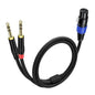 Jozzai 6.35mm Dual TRS to XLR Female Cable by Jozzai
