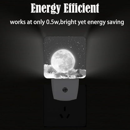 FSHVQKD Moon in Cloud Night Light, Plug-in Nightlights Auto Sensor Night Lamp - Image 4