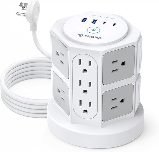 TROND Tower Surge Protector Power Strip by TRONDOfficial