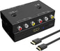 Azduou 2 AV to HDMI, 1080P/720P TV 2 Way RCA Composite CVBS AV Switch to HDMI by Azduou