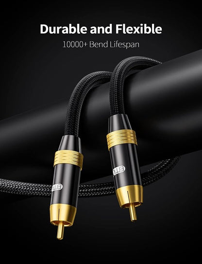 Subwoofer Cable, EMK Digital Coaxial Audio Cable Premium S/PDIF RCA Male to RCA - Image 3