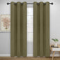 Easy-Going Blackout Curtains for Bedroom, Solid Thermal Insulated Grommet and by Easy-Going