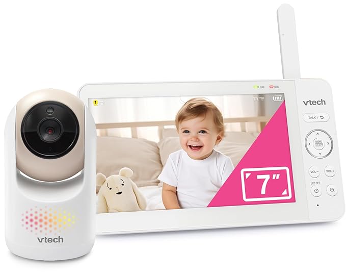 VTech Video Baby Monitor with 7" Color LCD Screen, Rechargeable Battery by VTechBabyMonitors