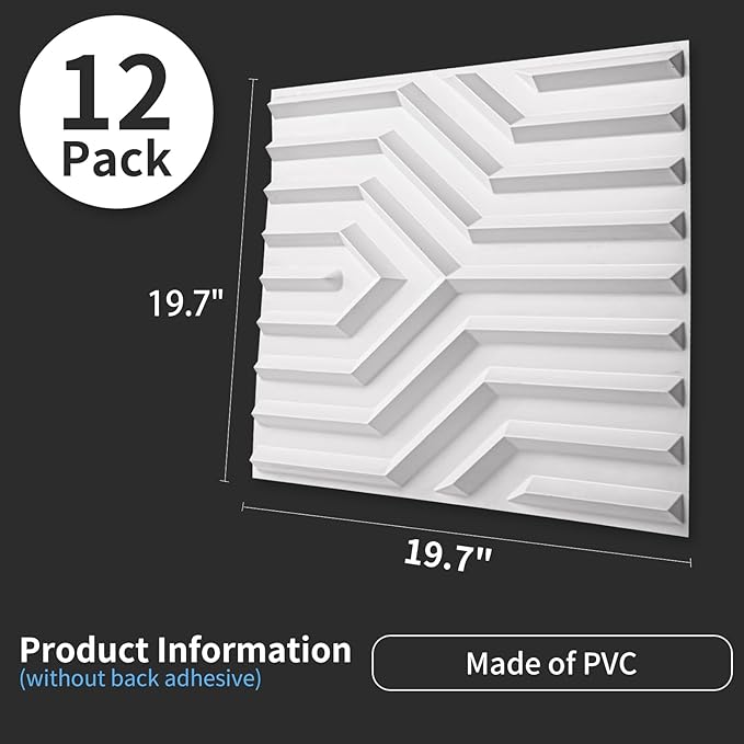 Art3d Decorative 3D Wall Panel, 32 Sq.FT PVC Interior Wall Decor - Image 6