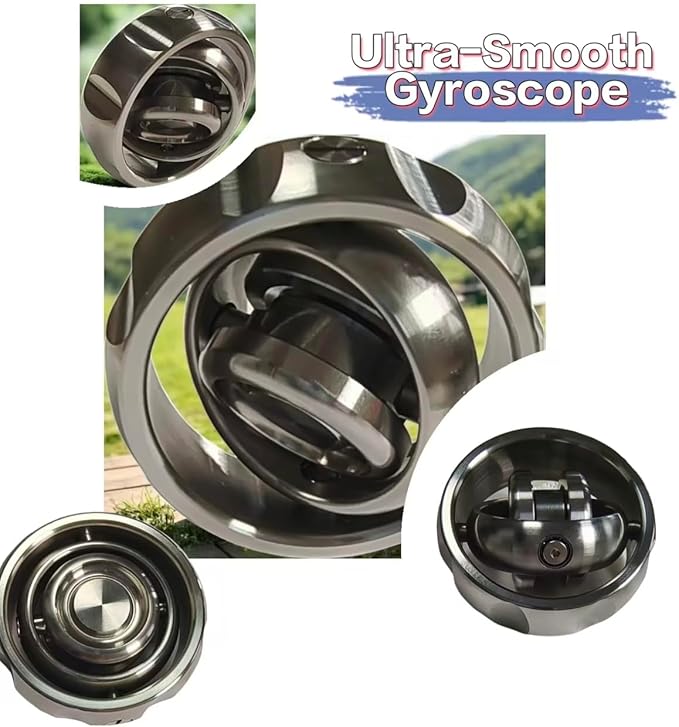 MagLev Fidget Spinner for Adults, CNC Stainless Steel Gyroscope - Image 5