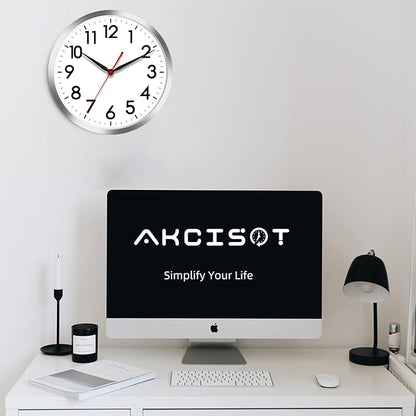 AKCISOT Wall Clock 14 Inch Large Silent Wall Clocks Battery Operated - Image 6
