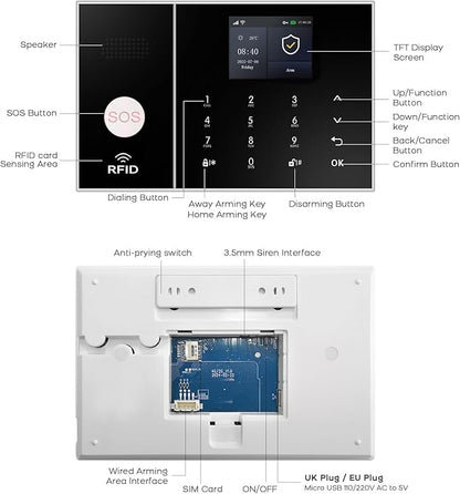XUK Wireless 4G/GSM/Wi-Fi Security System - Image 9