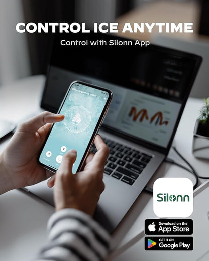 Silonn Nugget Ice Maker Countertop, WiFi Pebble Ice Machine - Image 2
