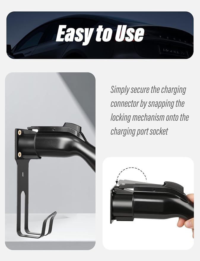 BMZX EV Charger Holder J1772, Wall Mount Kit - Image 9