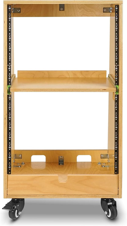 Sound Town DIY Slanted 16U Studio Rack, - Image 3