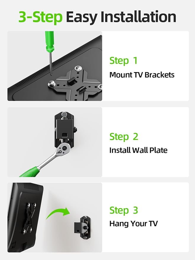 USX MOUNT Small TV Wall Mount Monitor Bracket | RV TV Mount | - Image 6