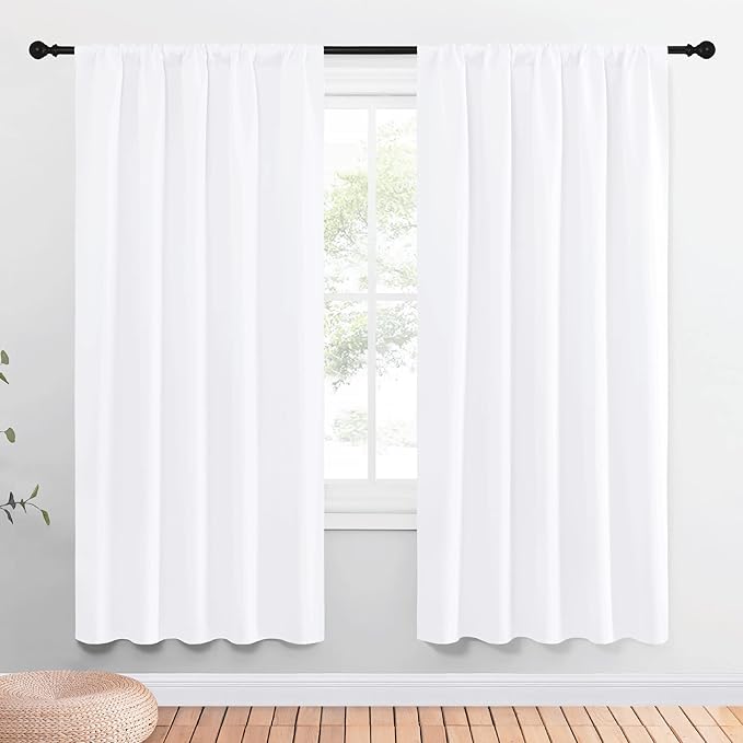 NICETOWN 50% Light Blocking Kitchen Curtains by NICETOWN
