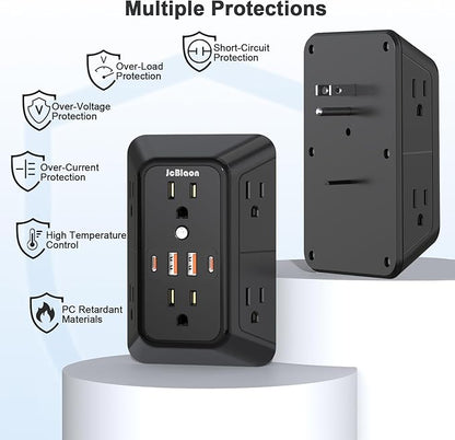 JcBlaon Outlet Extender Surge Protector - Image 7