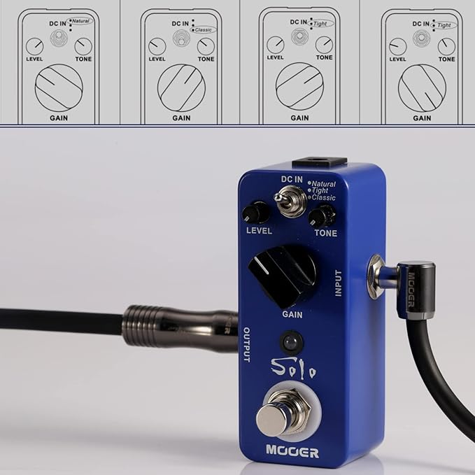 MOOER Solo distortion guitar pedal, high gain distortion, 3 modes, - Image 5