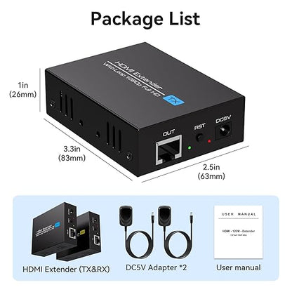 PVBCTCSID 400ft HDMI Extender Over Cat5e/6 1080P HDMI Monitor Extender Over - Image 7