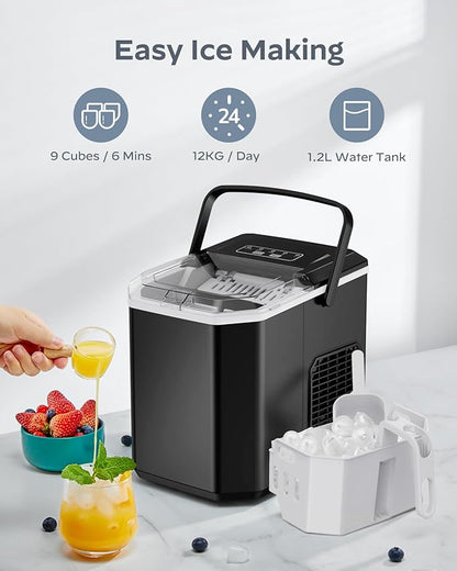 Silonn Ice Maker Countertop, Portable Ice Machine - Image 2