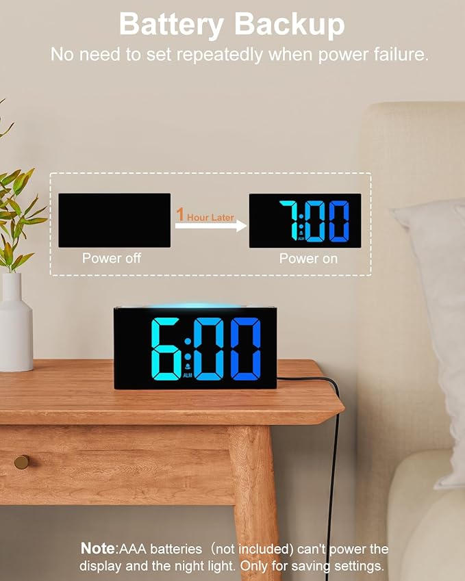 Mesqool Wake Up on Time: Vibrating Alarm Clock - Image 7
