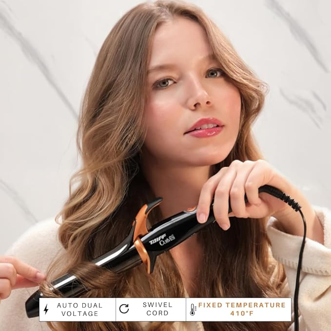 TAIFF Curves Professional Black Titanium Curling Iron – High-Performance Hair - Image 8