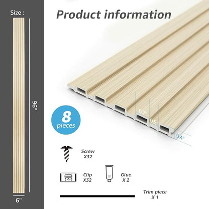 Art3d Slat Wall Panels, WPC Soundproof 3D Wall Paneling - Image 6
