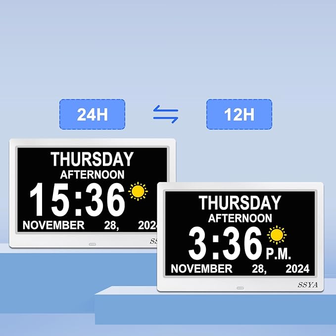 SSYA Dementia Clock for Seniors, Digital Clock - Image 5