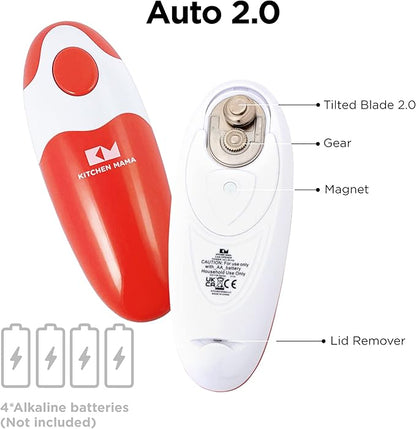 Kitchen Mama Auto 2.0 Electric Can Opener: Blade Opens Almost Any Can Pop or - Image 2