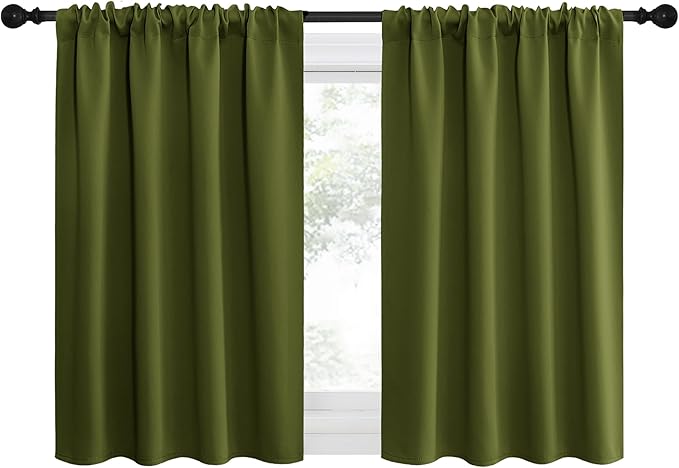 NICETOWN 2 Panels Blackout Curtains, Rod Pocket Thermal Insulated Drapes by NICETOWN