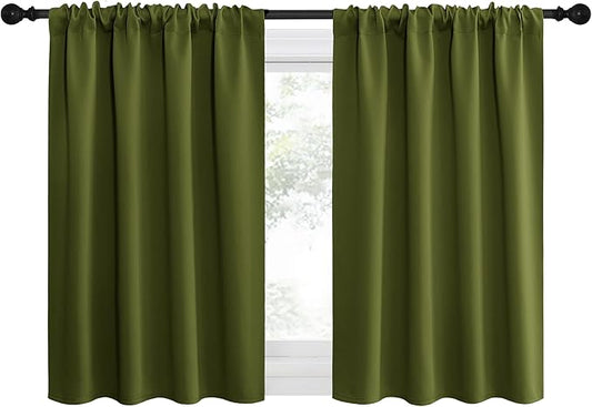 NICETOWN 2 Panels Blackout Curtains, Rod Pocket Thermal Insulated Drapes by NICETOWN