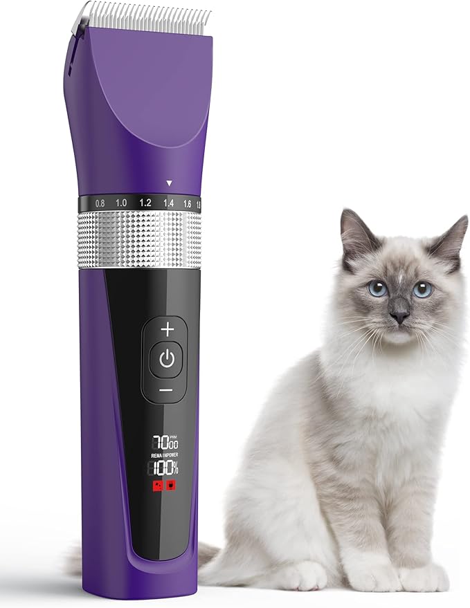 oneisall Cat Grooming Clippers for Matted Long Hair, 5-Speed Cat Grooming Kit by oneisall