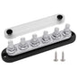 6 x M10 Studs Power Distribution Block Bus Bar 12V, Ampper 7" HD 300A Marine by Ampper